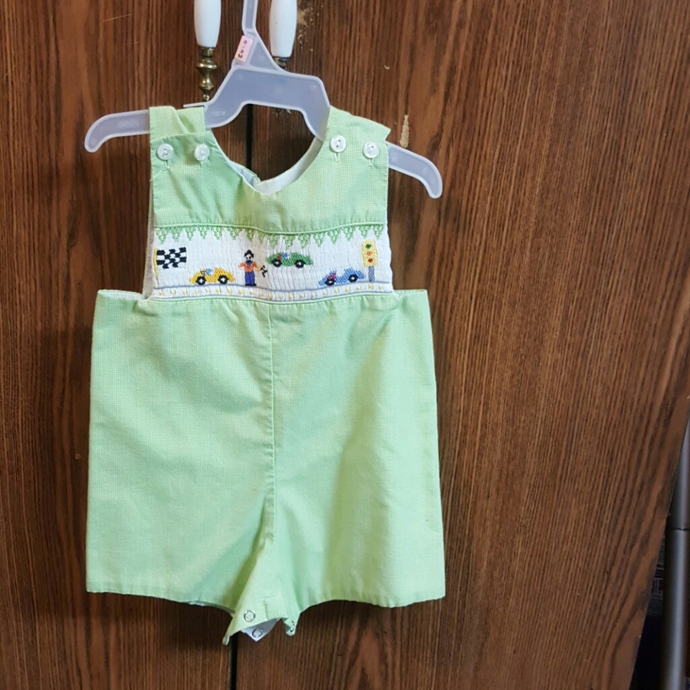 9 month Boys smock outfit
